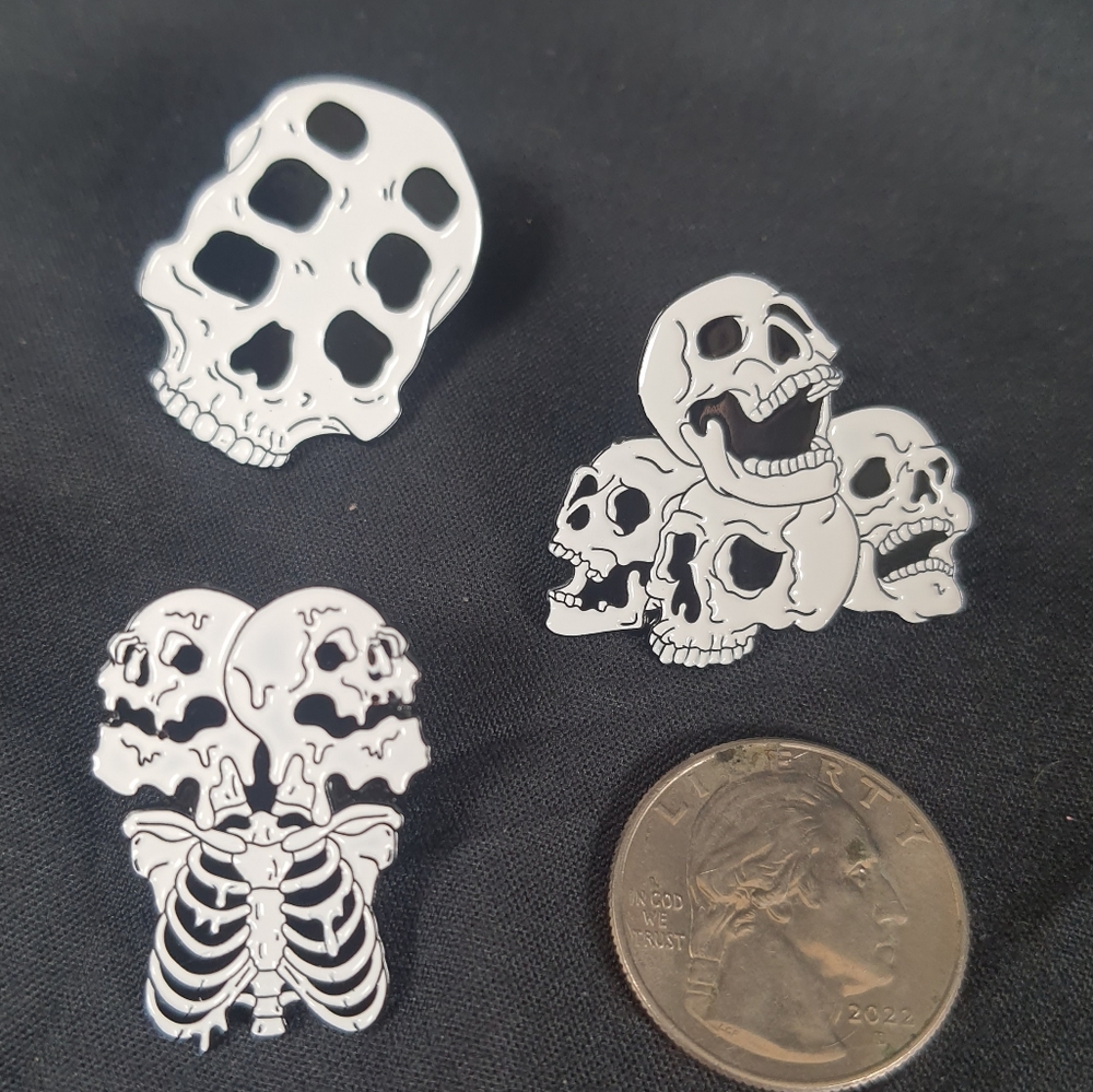 Skull Skeleton Enamel Pins